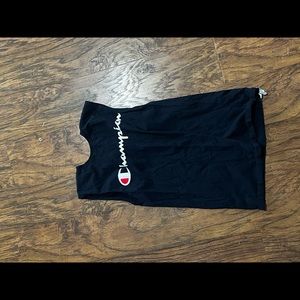 Sleeveless champion tee shirt